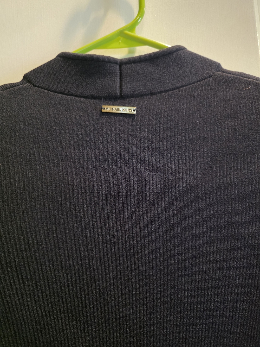 Classic Black V Neck By Michael Kors. Stretch Knit Sz XS Midi Bodycon - Picture 8 of 13